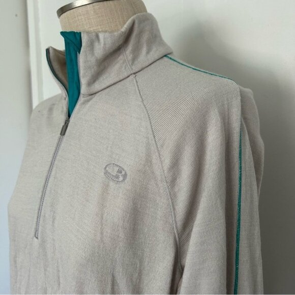 Icebreaker Merino Wool Bodyfit Basics Long Sleeve‎ 1/4 Zip Shirt Pockets XL - Picture 6 of 7